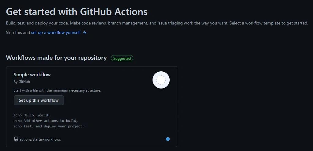 Getting Started with Github Action